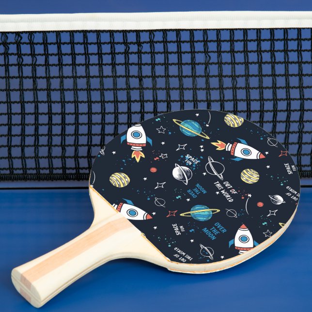 Out of This World Space Pattern Ping Pong Paddle (Insitu)