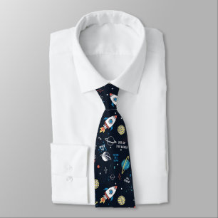 Out of This World Space Pattern Tie