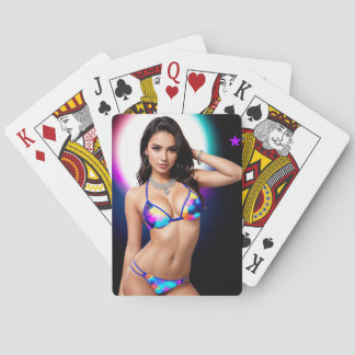 Out of this World Swimsuit Model Playing Cards