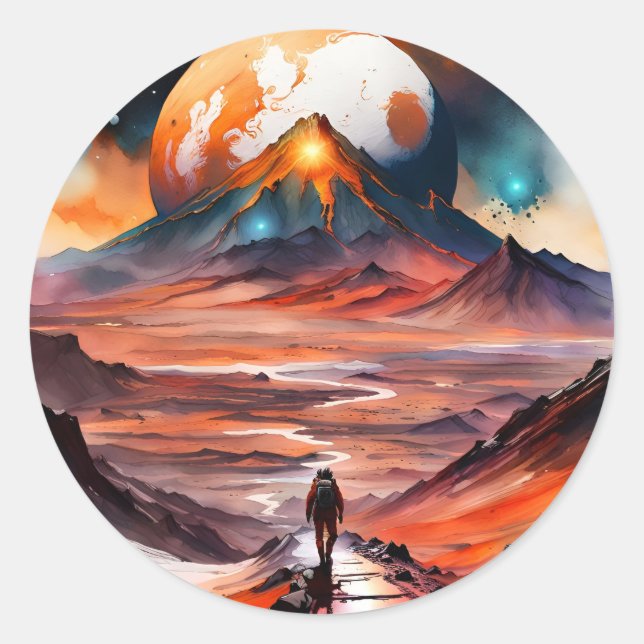 Out of this World - The Path Ahead Classic Round Sticker (Front)
