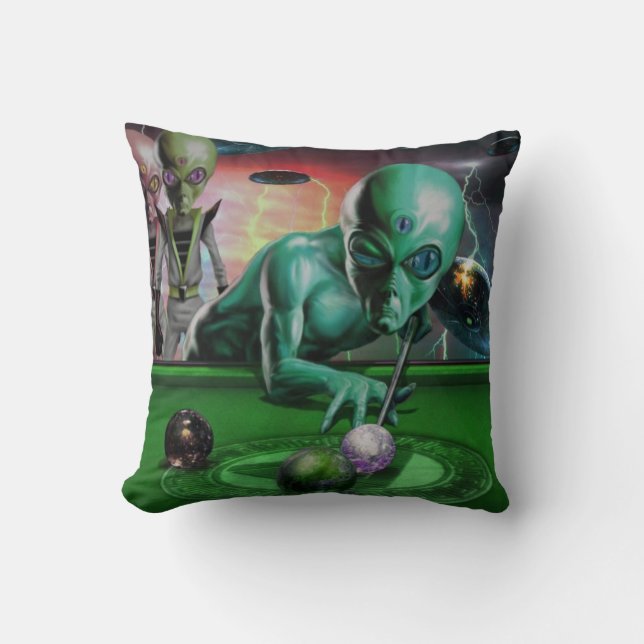 Out of This World Throw Pillow (Front)
