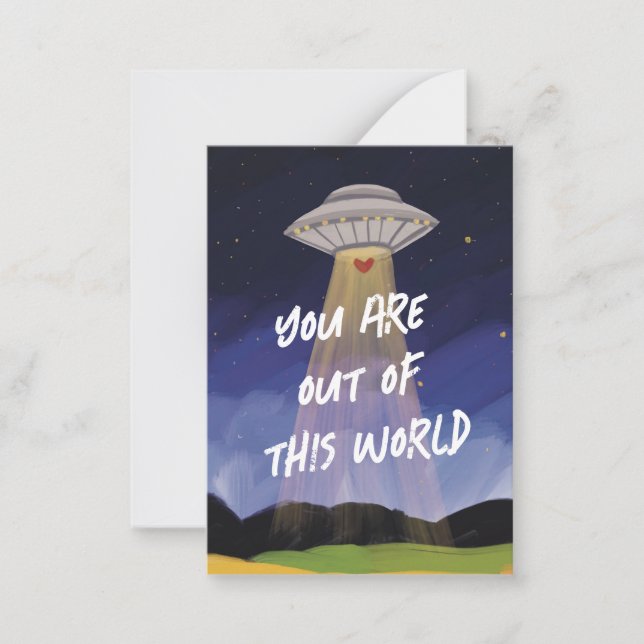 Out of this World UAP Valentine's Day Card (Front)