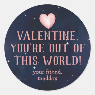 Out of This World Valentine Sticker