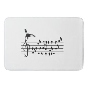 Out of Tune, toucan   Bath Mat