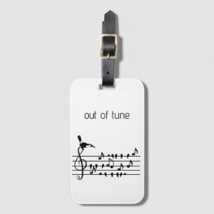 Out of Tune, toucan joining songbirds Luggage Tag