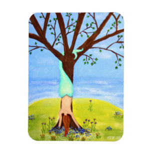 "Out Of Water" Mermaid Fantasy Art Magnet