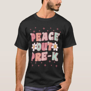 Out Pre-k Cute Groovy Last Day Of Preschool Gradua T-Shirt