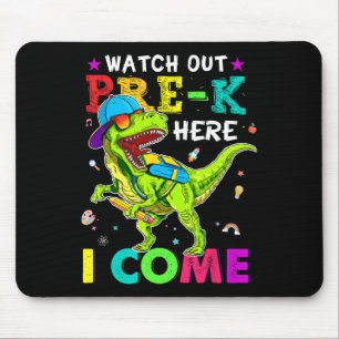 Out Pre K Here I Come Dinosaurs Back To School Kid Mouse Pad