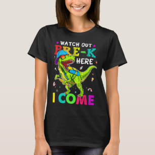 Out Pre K Here I Come Dinosaurs Back To School Kid T-Shirt