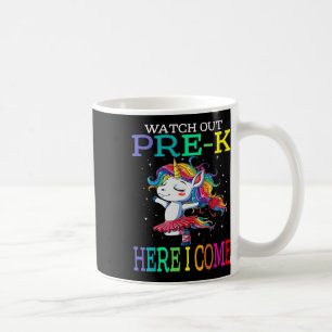 Out Pre-k Here I Come Unicorn Back To School  Coffee Mug