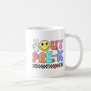 Out Pre-k School Graduation Groovy Last Day Of Sch Coffee Mug