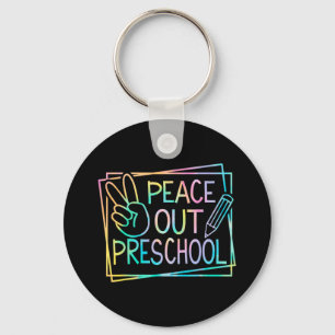 Out Preschool Last Day Of School Summer Break Kids Keychain