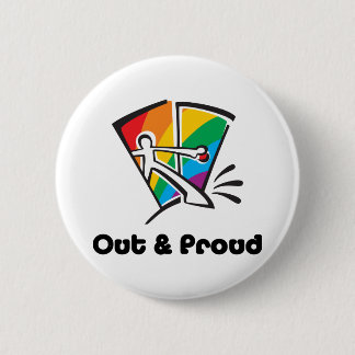Out & Proud 2 Inch Round Button