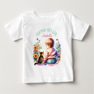 Out Purr-fect Girl Personalized Baby T-Shirt