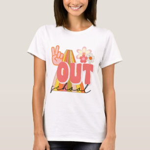 Out School Funny Last Day Of School Graduation Kid T-Shirt