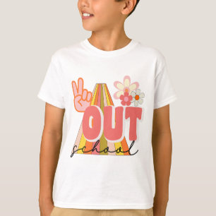 Out School Funny Last Day Of School Graduation Kid T-Shirt