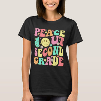 Out Second Grade Groovy 2nd Grade Last Day Of Scho T-Shirt