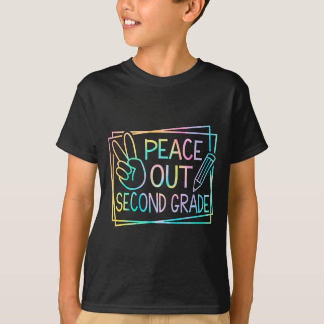 Out Second Grade Last Day Of School Summer Break 1 T-Shirt (Front)