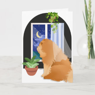 OUT THERE SOMEWHERE Chow memorial Card