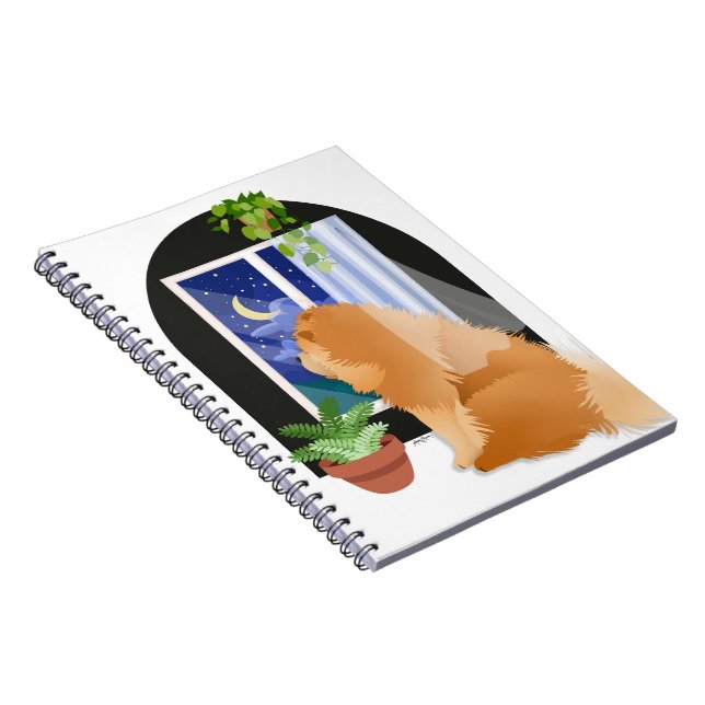  OUT THERE SOMEWHERE  Chow spiral notebook (Right Side)