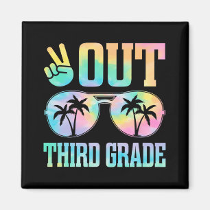 Out Third Grade Last Day Of School Graduation Gift Magnet