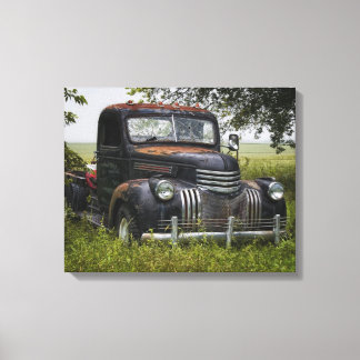 out to pasture canvas print