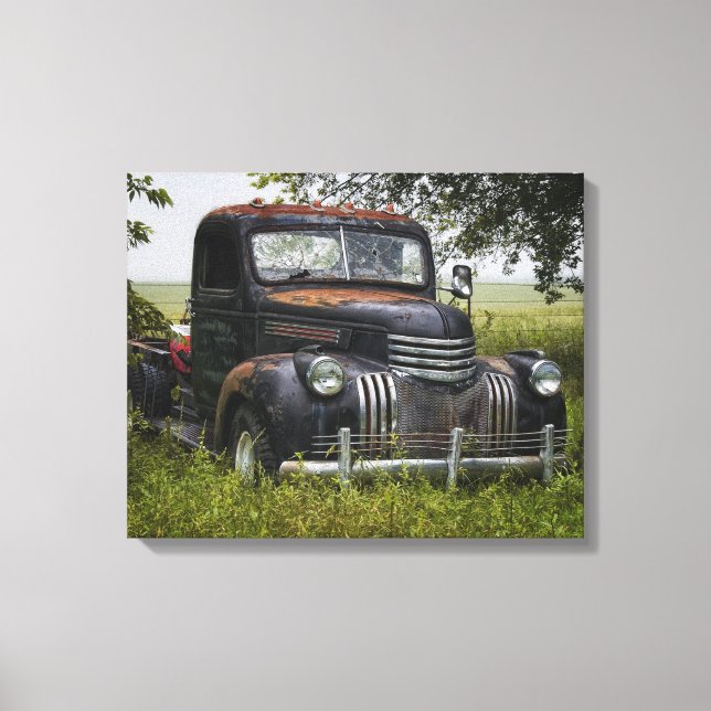 out to pasture canvas print (Front)