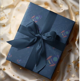 Out to Space theme Wrapping Paper