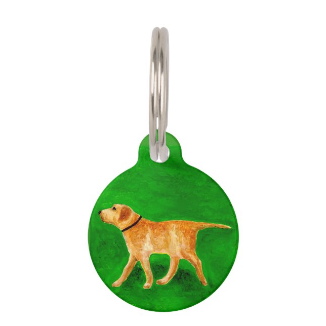 Out Walking My Dog Pet Tag (Front)