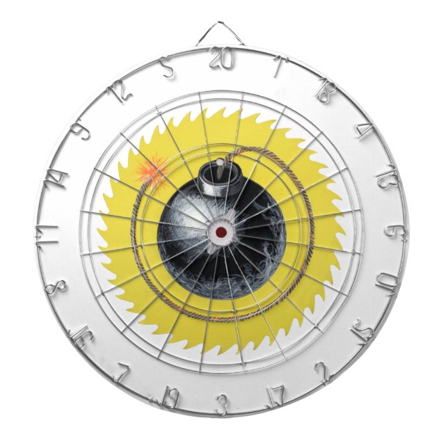 Out With a Bang Fused Bomb Dartboard (Front)