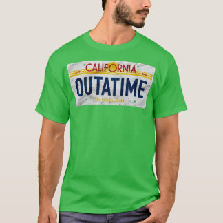 Outatime License Plate Funny T-Shirt