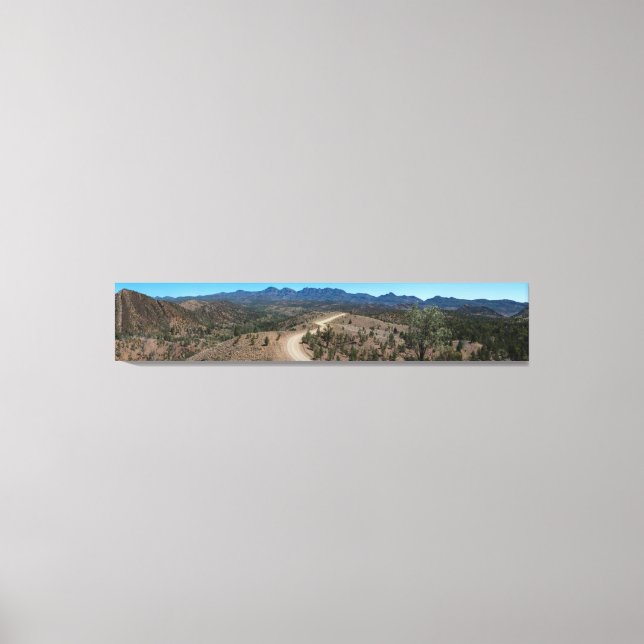 Outback Australia Gorge Landscape Panorama Canvas Print (Front)