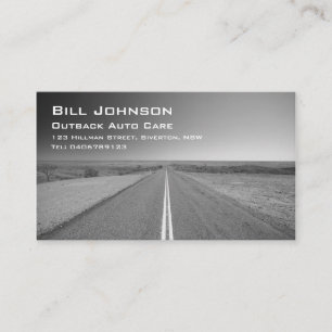 Outback Australia Road, Auto Care - Business Card