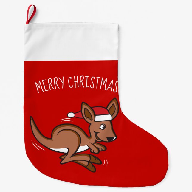Outback Christmas Large Christmas Stocking (Front)