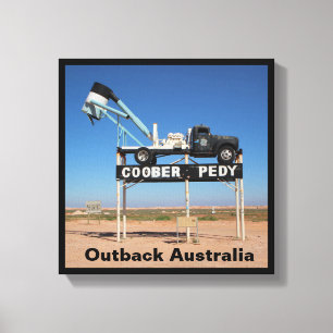 Outback Coober Pedy Customized Souvenir Canvas Print