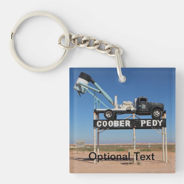 Outback Coober Pedy Customized Souvenir Keychain (Front)