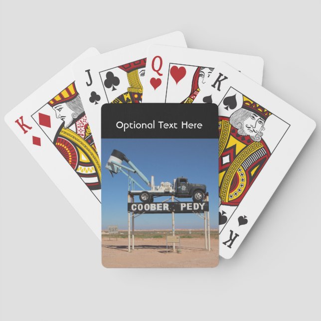 Outback Coober Pedy Customized Souvenir Playing Cards (Back)