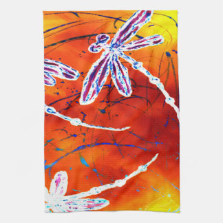 Outback Dragonfly Dance Kitchen Towel
