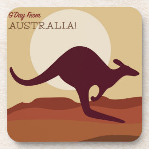 Outback kangaroo coaster