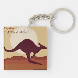Outback kangaroo keychain