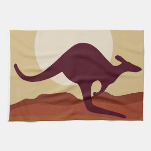 Outback kangaroo kitchen towel
