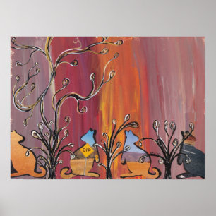 Outback Kangaroos Poster