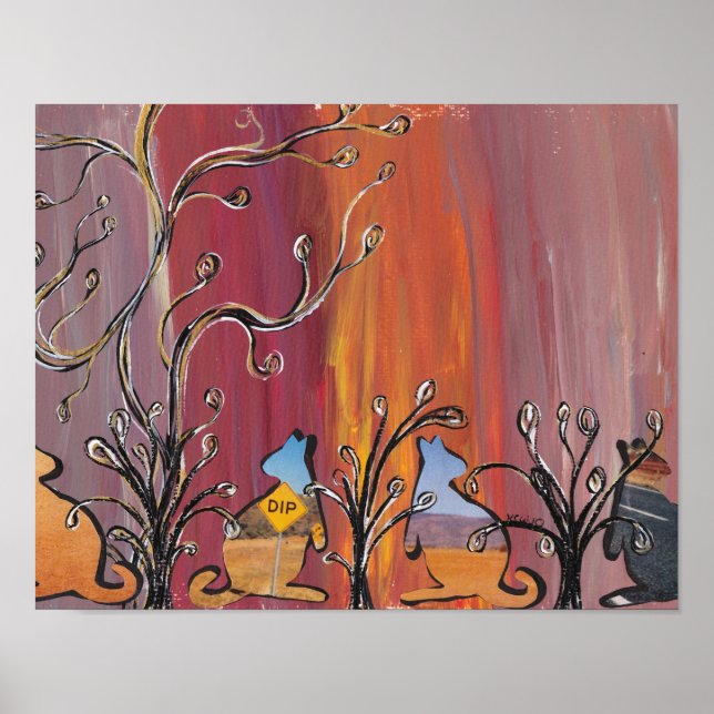 Outback Kangaroos Print (Front)