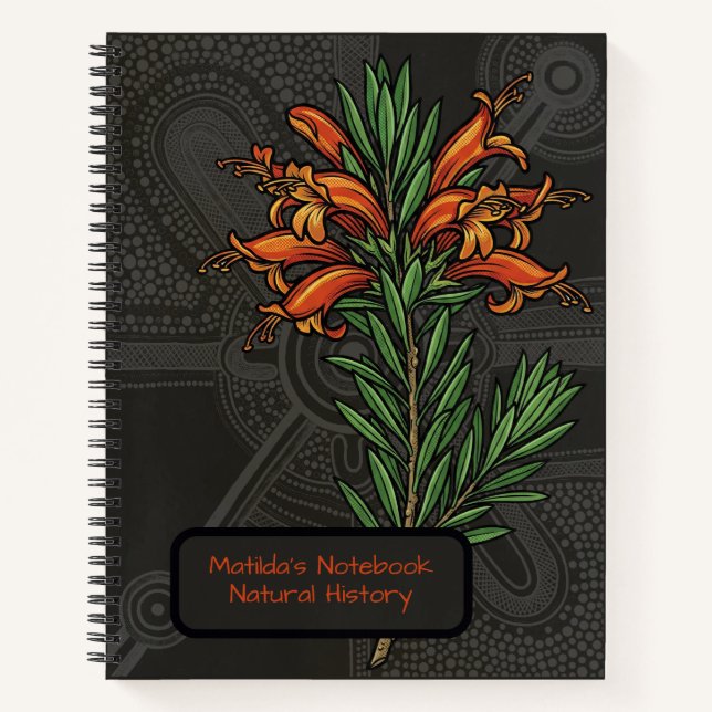 Outback Survivor: Common Emu Bush Botanical Notebook (Front)