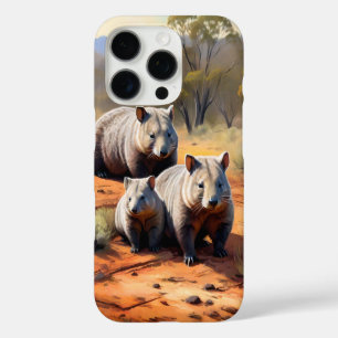 Outback Trio: Wombat Wanderers, iPhone 16 Pro Case