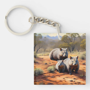 Outback Trio: Wombat Wanderers, Keychain