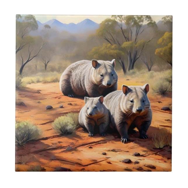 Outback Trio: Wombat Wanderers, Tile (Front)
