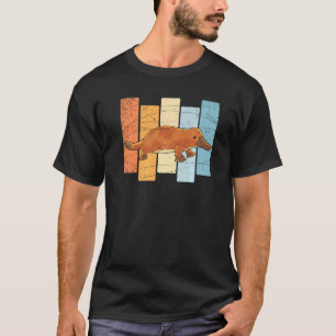 Outback Zoo Animal Cute Platypus Retro Australia T-Shirt