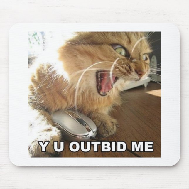 outbid cat mouse pad (Front)