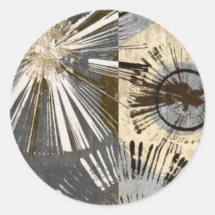 Outburst Tiles I Classic Round Sticker